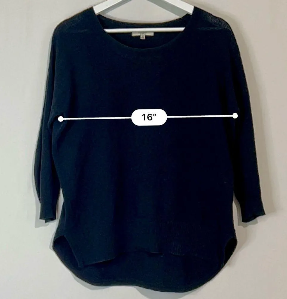 Madewell Women’s Chronicle Texture Pullover Sweater Black Size XS EUC - Image 7