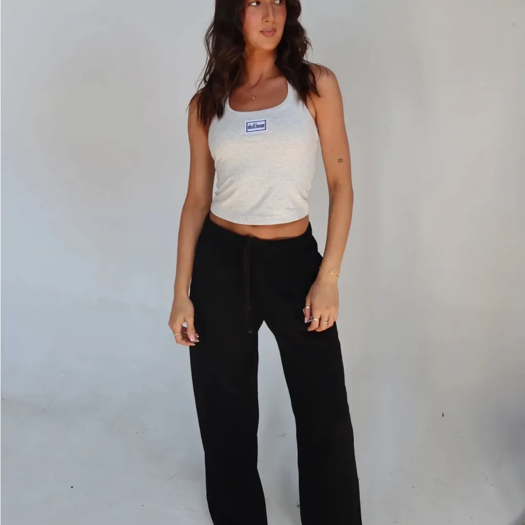 Skull House Designs Halter Tank: Ash Gray Size M - Image 5