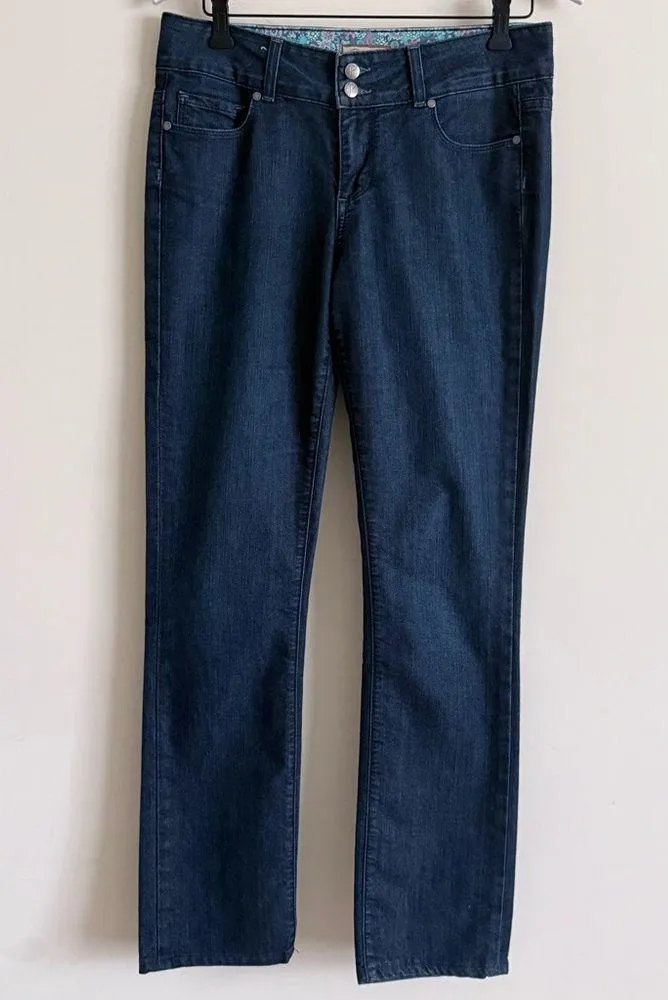 Paige Hidden Hills Bootcut Dark Wash Jeans Womens Size 29 - Image 2