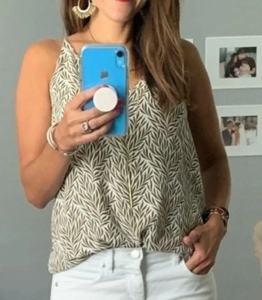 LOFT Wild Fern Strappy Cami Tank Top NWT XS - Image 2