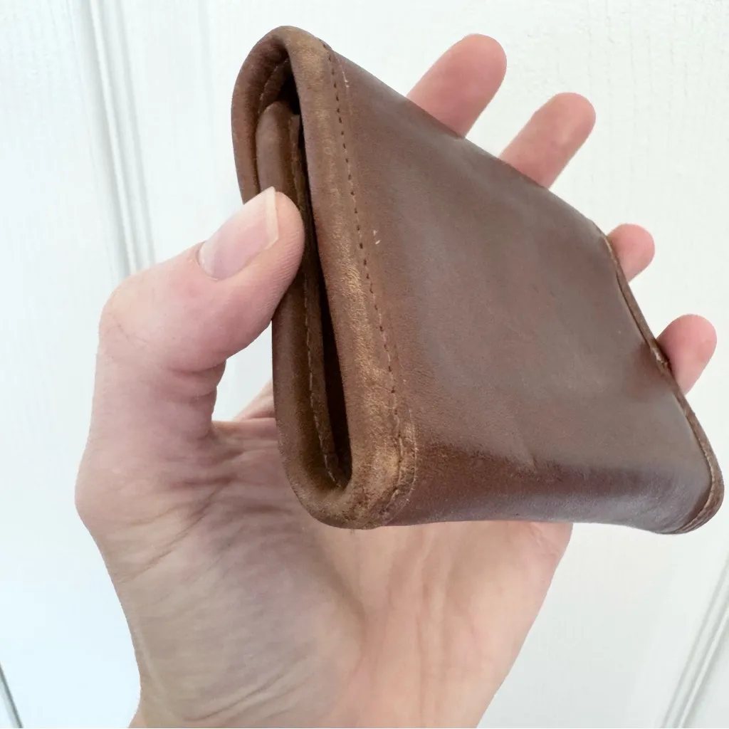 Coach Vintage Brown Leather Wallet & Key Case - Image 7