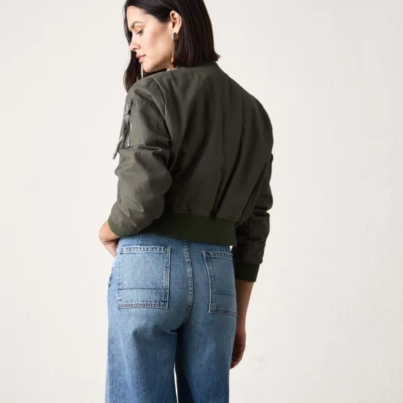 Love Tree Olive Bomber Jacket - Image 3