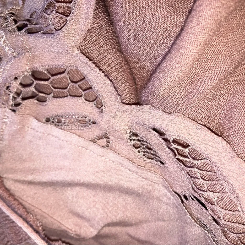 Free People Womens Rose Pink Adella Maxi Slip Lace Dress - Image 6