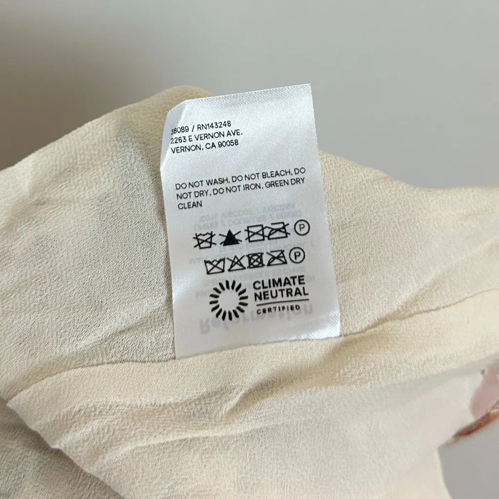 REFORMATION Aden Floral Silk Maxi Dress in Bella Size X-Small NWT - Image 11