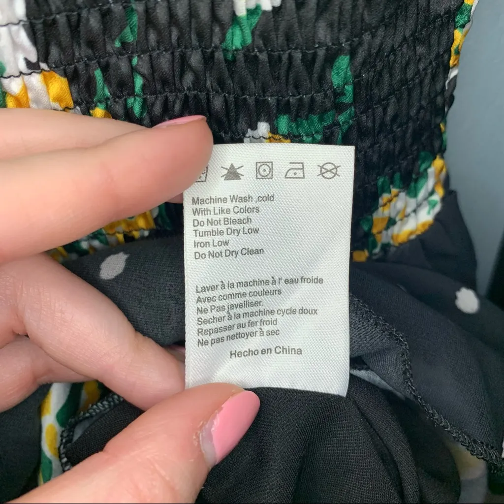 Foxiedox Anemone Smocked Dress Drop Waist Long Sleeve NWT Size XSmall - Image 3