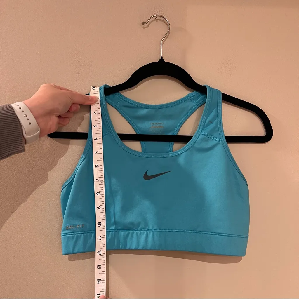 Nike Blue Dri-Fit Sports Bra - Image 4