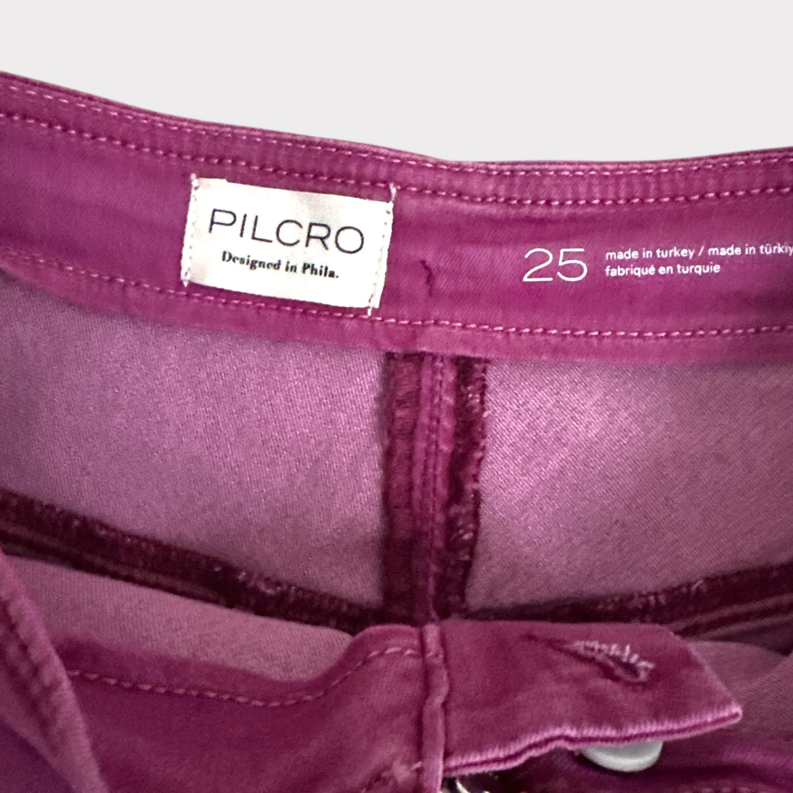 Pilcro by anthropologie high rise wide leg capri purple 25 - Image 5