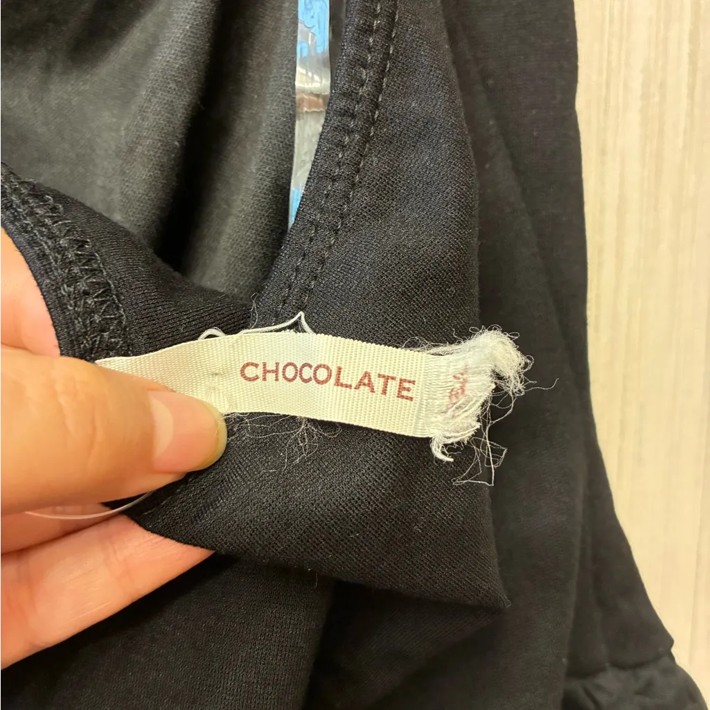 Black Halter Skater Romper peplum flared dress Large - Image 9