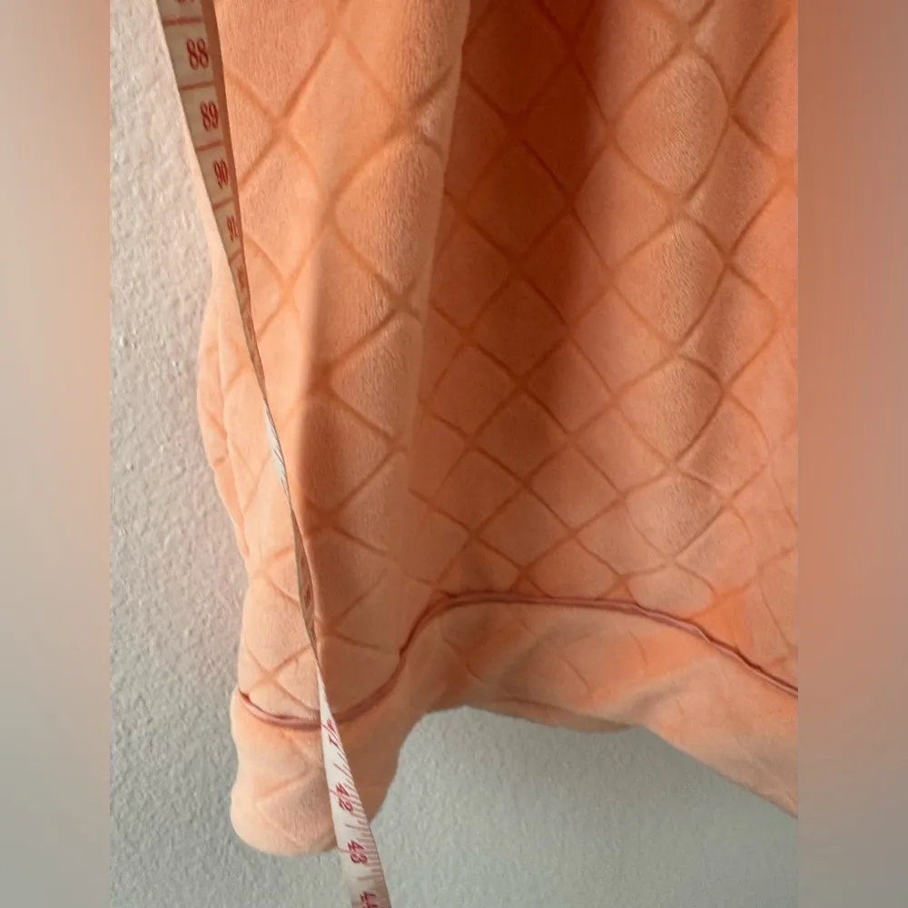 Soft Surroundings Peach Robe Soft Leisure Lounge Pockets Size Large - Image 5