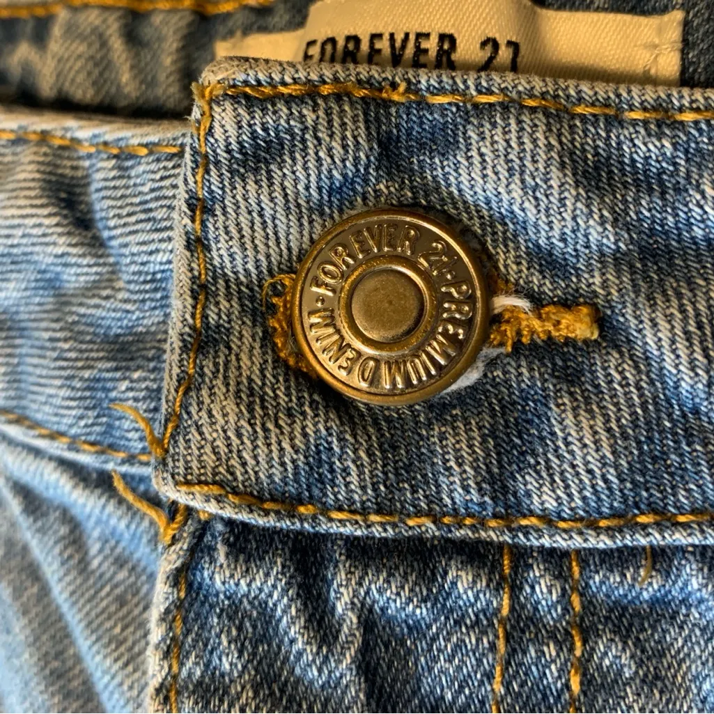 Forever 21 Blue Vintage-Inspired Jean Shorts - Image 6