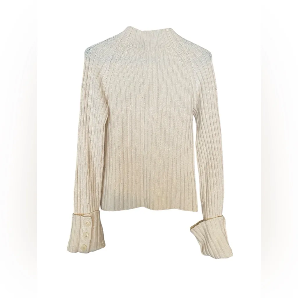 Vince Mock-Neck Raglan-Sleeve Pullover Top Size Small - Image 3