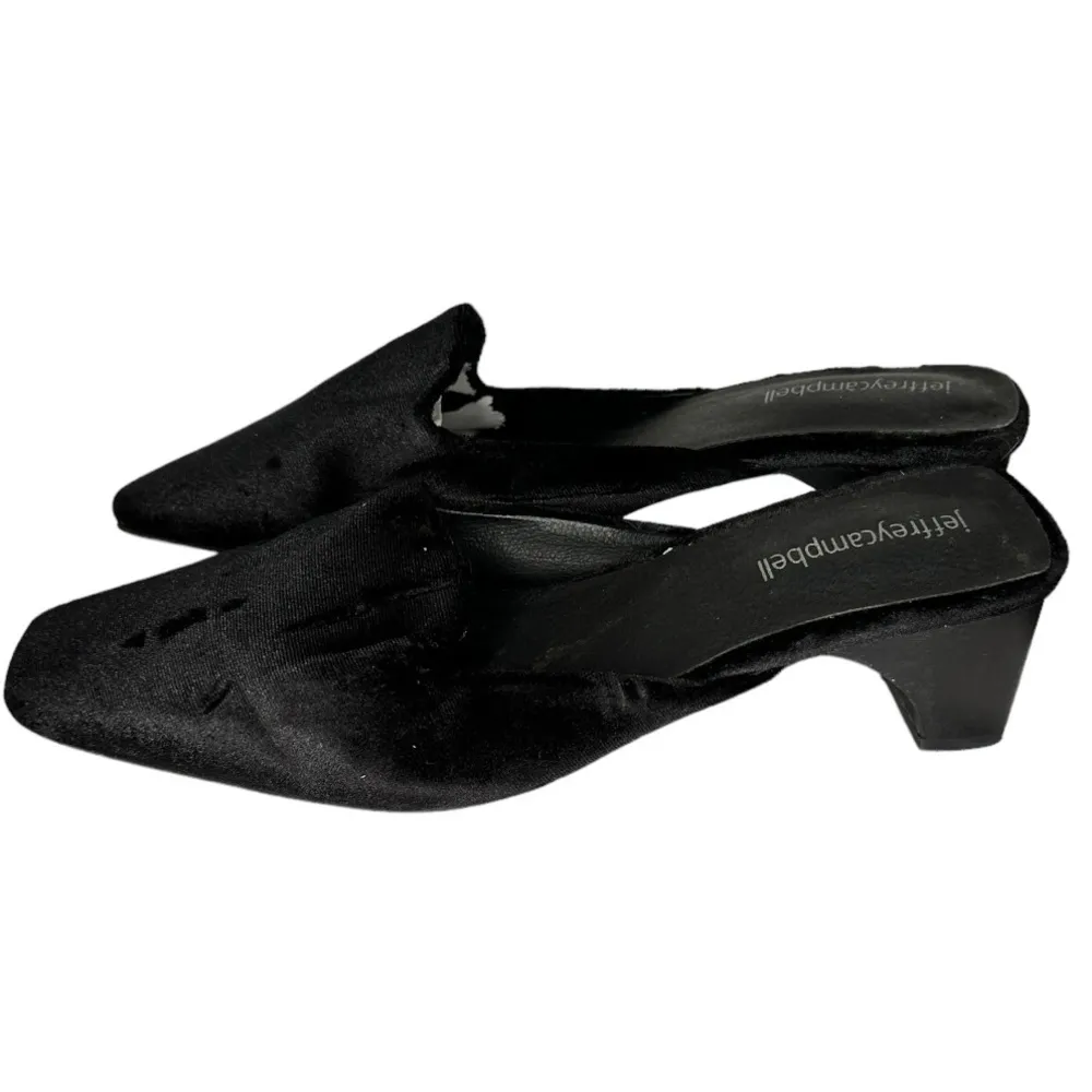 Jeffrey Campbell Jenae Black‎ Velvet Mules - Image 5