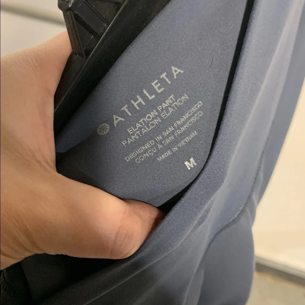 Athleta  CROPPED ELATION PANT GRAY BLUE MEDIUM - Image 5