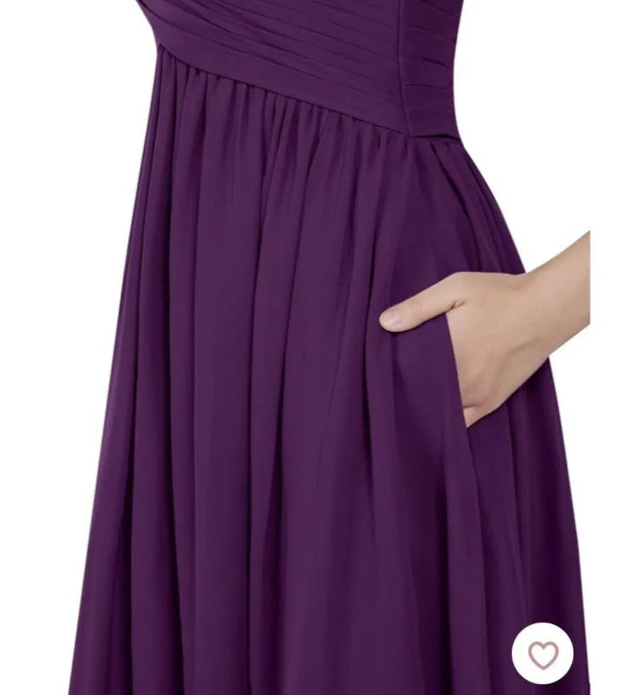AZAZIE HEIDI Bridesmaid Dress - Grape - Image 2