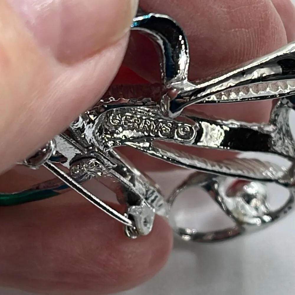 Vintage Gerry’s silver bell Christmas brooch . - Image 4