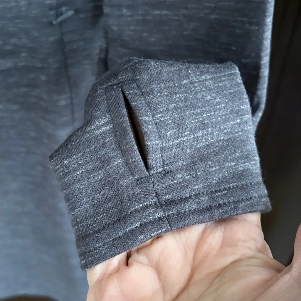 Like New Kühl Hooded Cowl Neck Popover Stretch Dress Grey Medium - Image 5