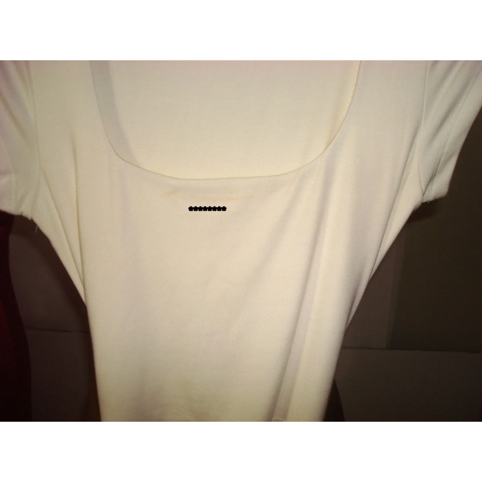 New Womens Wilfred Aritzia Saturn Short Sleeve Midi Dress Off White Ivory XS - Image 5