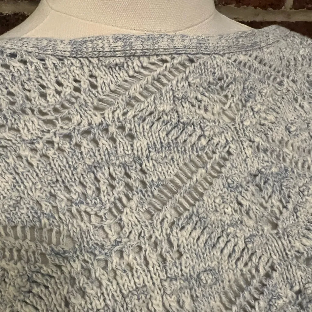 sundance heather blue pointelle sweater - Image 3