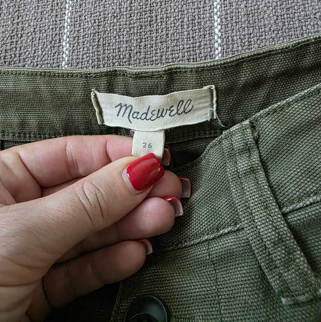 Madewell Emmett Wide-Leg Crop Pants Button-Front Edition - Image 4