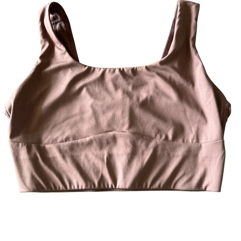 Gymshark‎ longline sports bra, size M. Color is truffle brown - excellent cond - Image 2