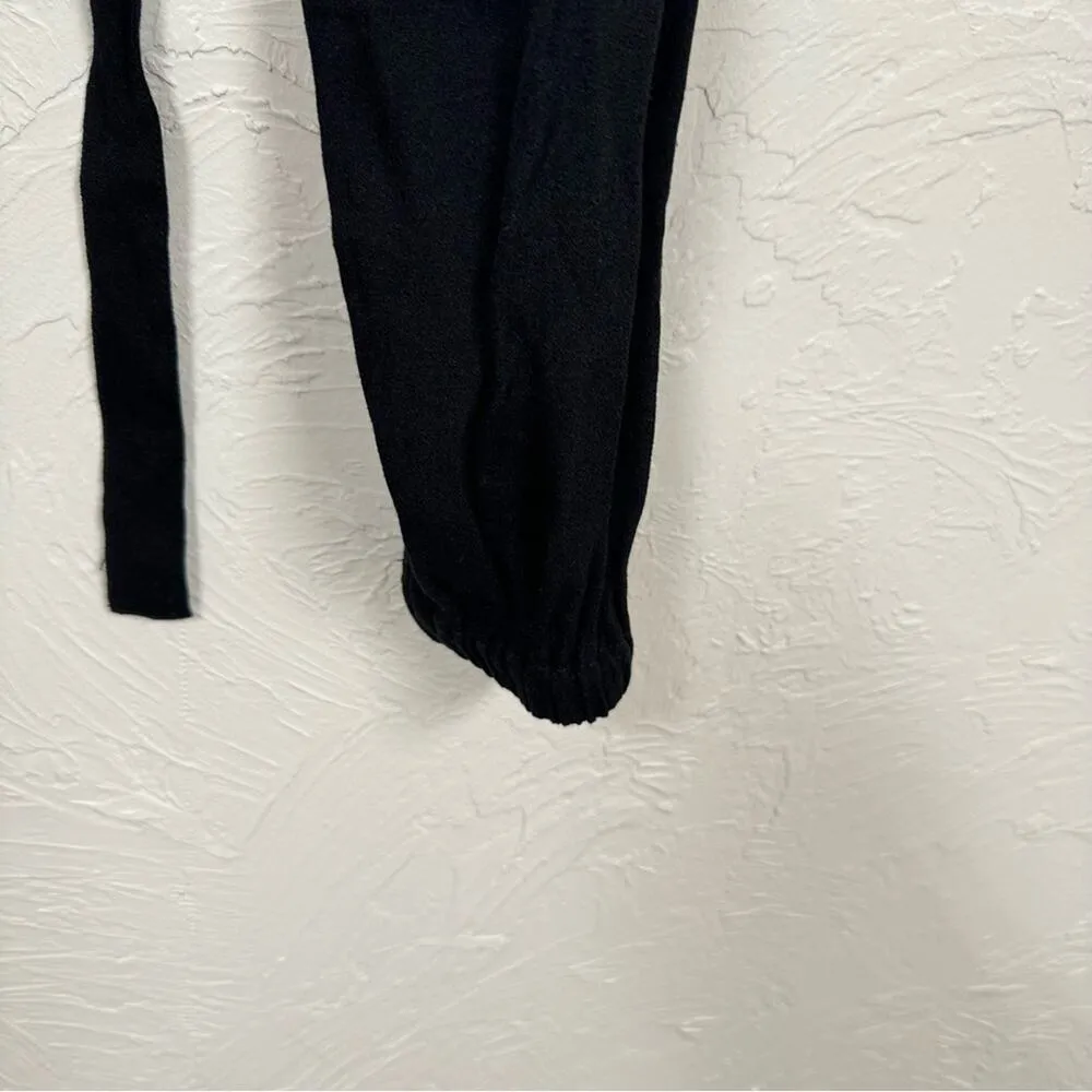Ulla Johnson Black Crepe Cargo Dropped Waist Jogger Sweatpants Womens 2 Goth - Image 11