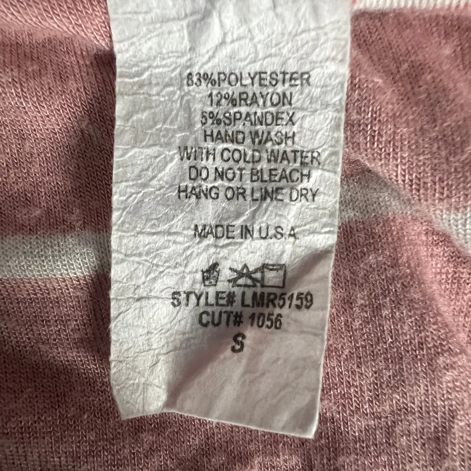 Lovely Melody Pink Rose & White Striped Sleeveless Jumpsuit Size Small - Image 11