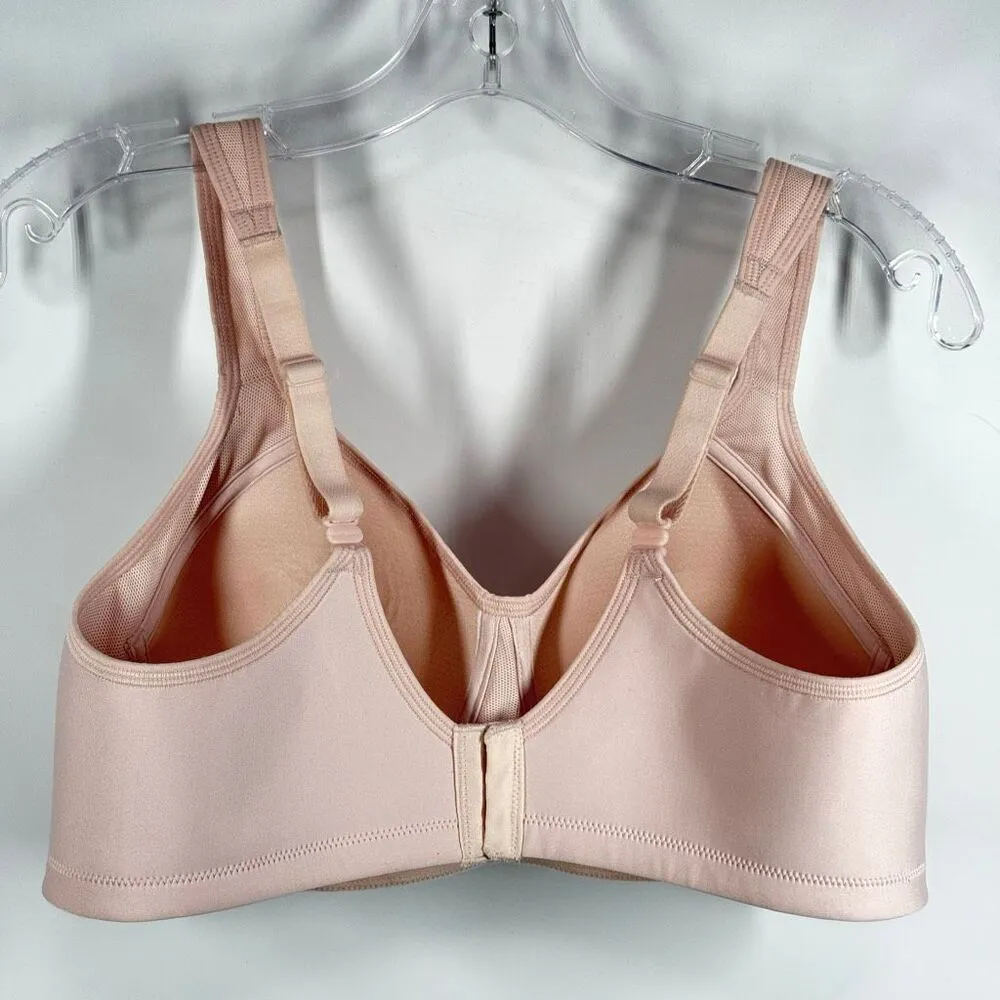 C 37 Vanity Fair Full-Figure Wireless Sports Bra 71500 Sheer Quartz size 38C - Image 6