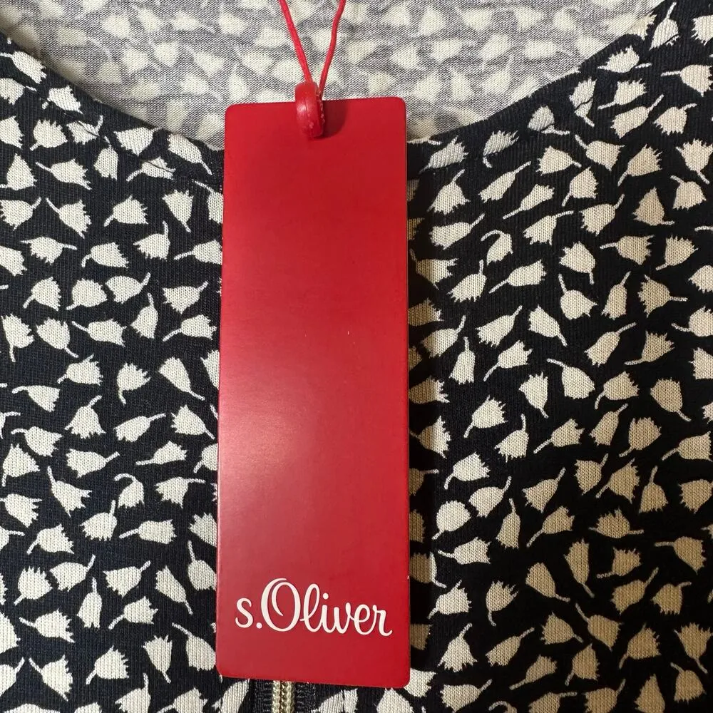 S. Oliver Black and White Printed Romper Size 4 - Image 5