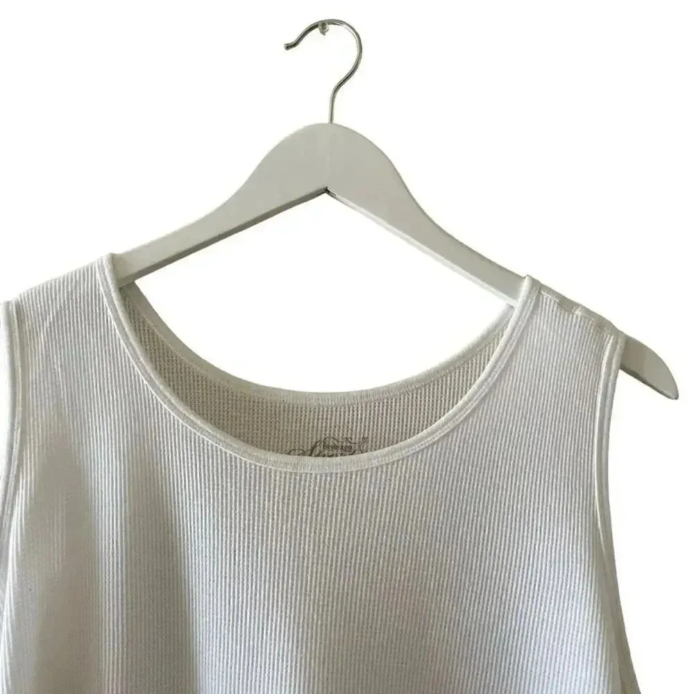 Style & Co Sport White Plus Size Solid White Basic Bohemian Festival 3X # 1221 - Image 2