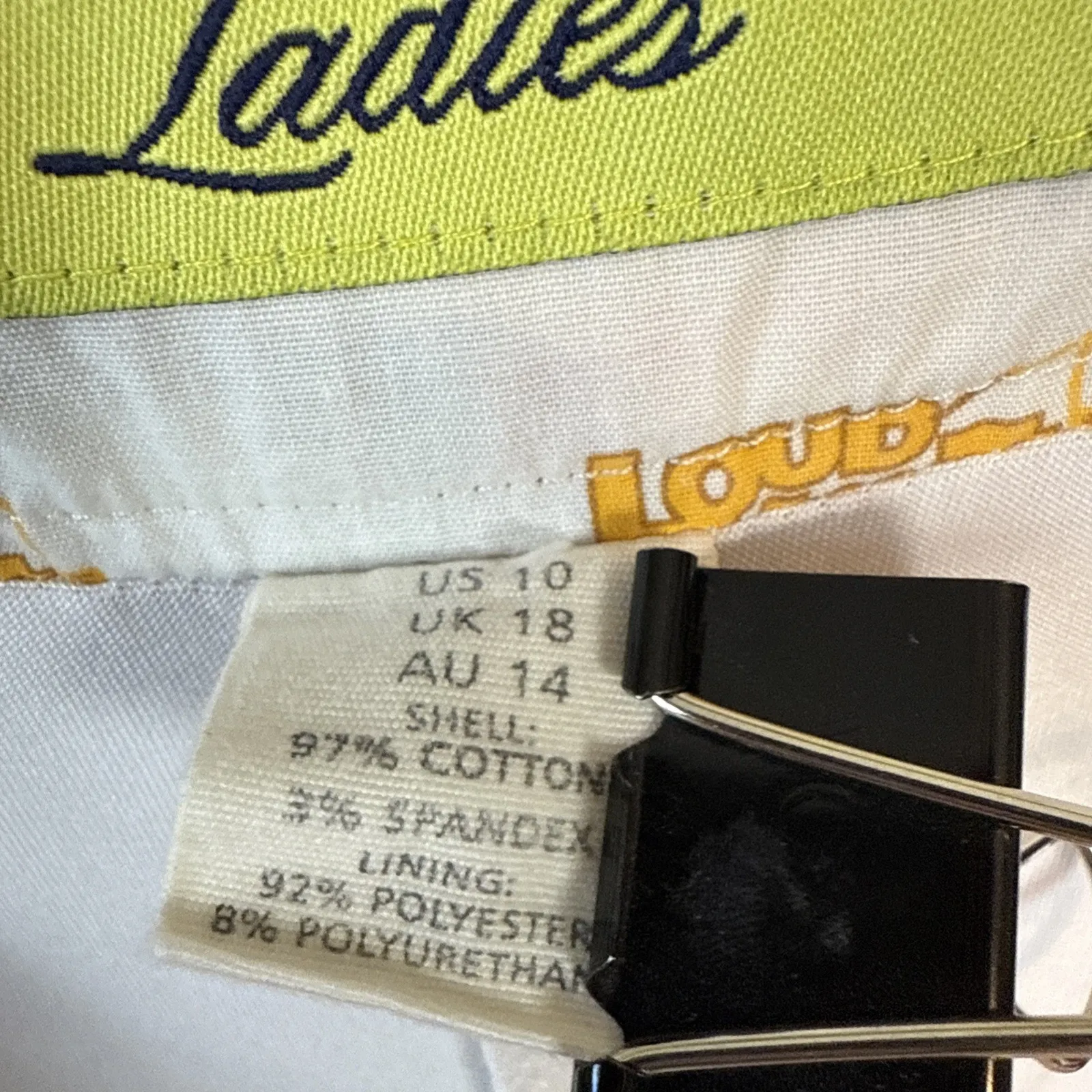 Loudmouth Ladies American Flag Skirt Skort Size 10 Red White Blue Golf Tennis - Image 9