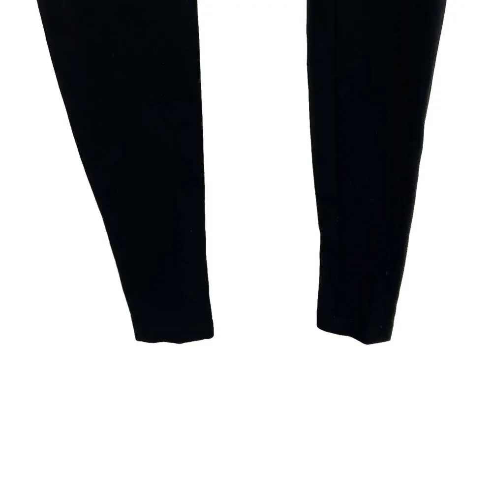 Vince Riding Pants Zip Front Pocket Black Ponte Knit‎ Leggings Size 0 - Image 7