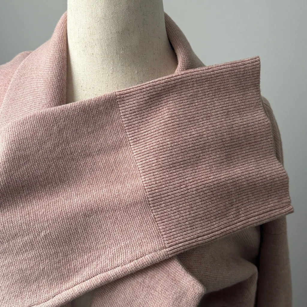 J. Crew Women's Blush Pink Cardigan Blazer Size Medium Merino Wool Blend Jacket - Image 5