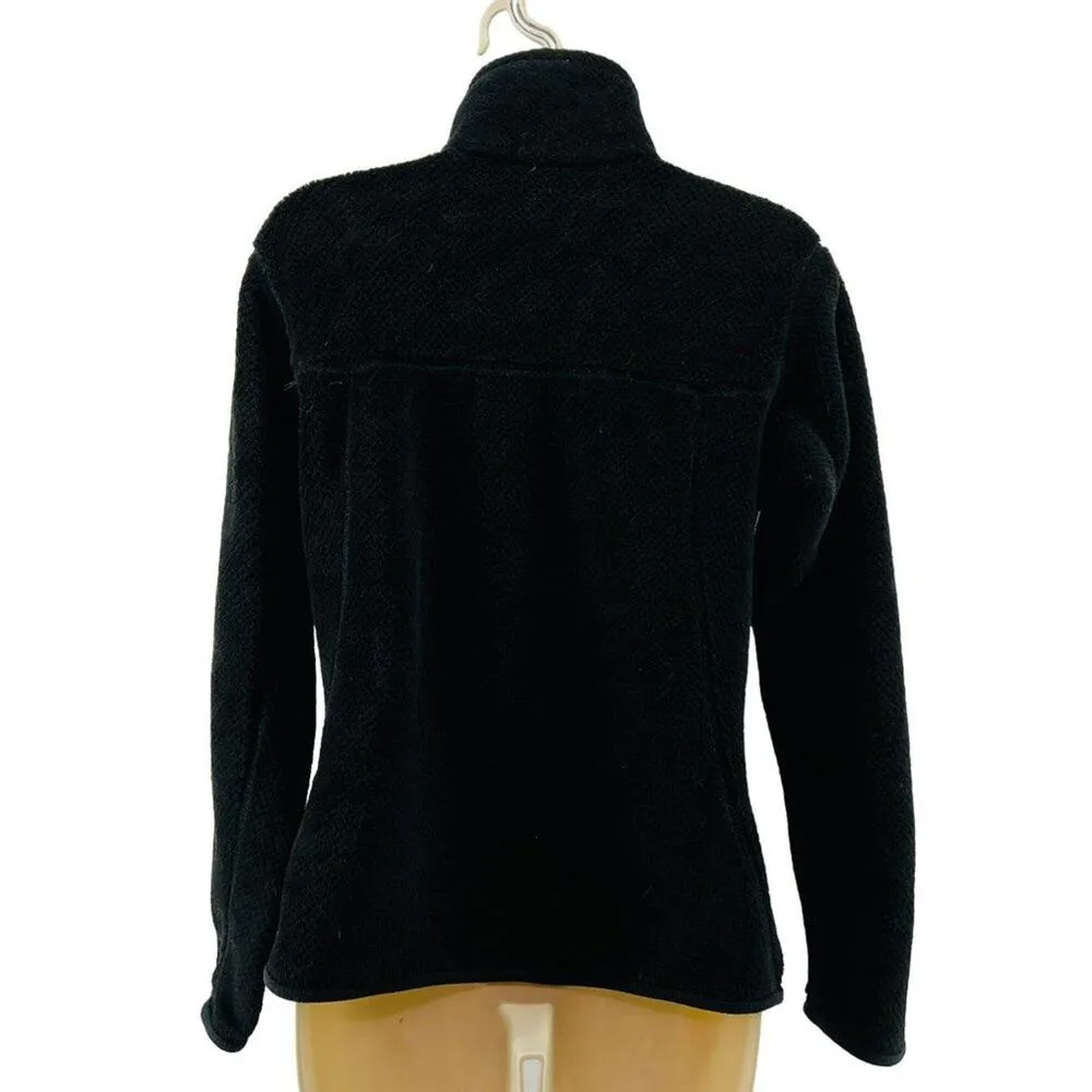 Patagonia Re-Tool Snap T Fleece Black Pullover Womens Size Small S - Image 9