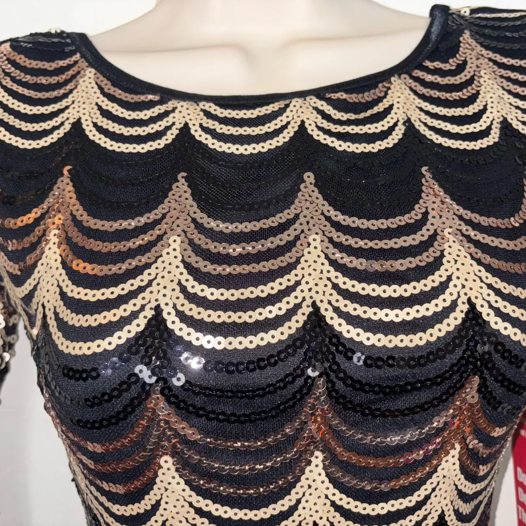 NEW with Tag Crystal Doll Fashion Sequin Body Corn Dress Size S - Image 4