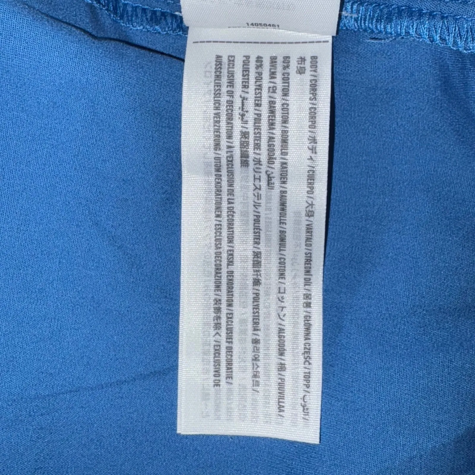 Abercrombie &‎ Fitch Oversized Button Down Shirt Top Womens L Large Blue - Image 6