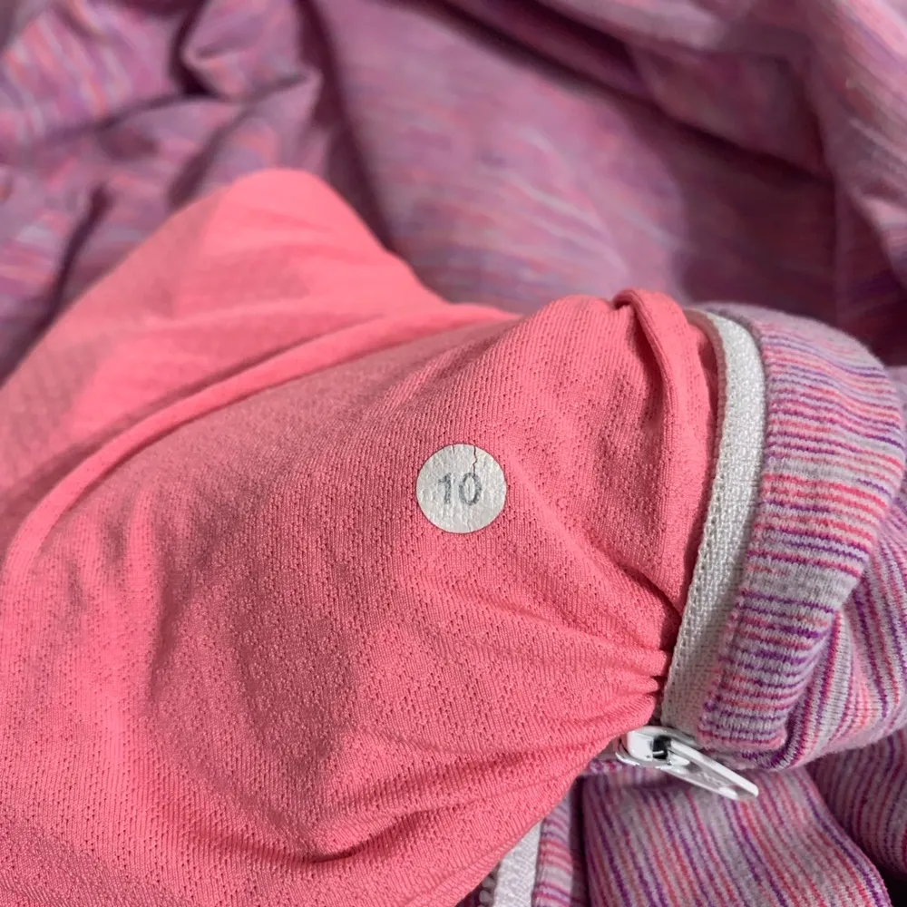 Pink Funnel Neck Full Zip Up - Image 5