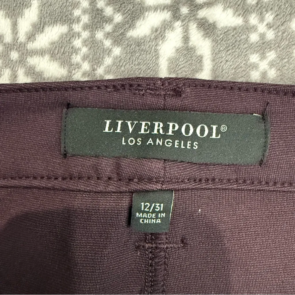 NWT Stitch Fix Liverpool Jacqueline Legging
Pants In Aubergine‎ Size 12/31 - Image 4
