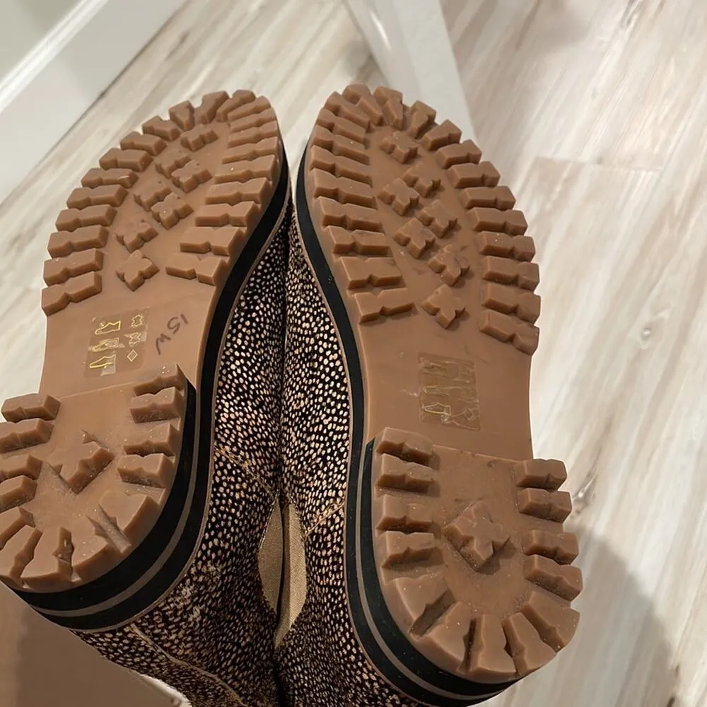 Madewell the Ivy Chelsea boot mini dot ankle boots calf hair size 7 - Image 9