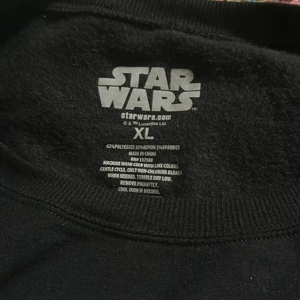 Star Wars Mandalorian Women’s Black Baby Yoda Sweatshirt, XL - Image 2