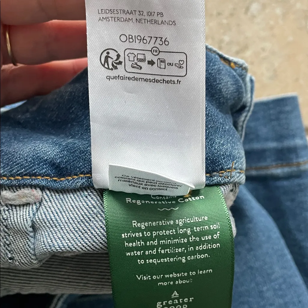 Anthropologie Maeve The Colette Regenerative Cotton Crop Wide-Leg Jeans - Image 14