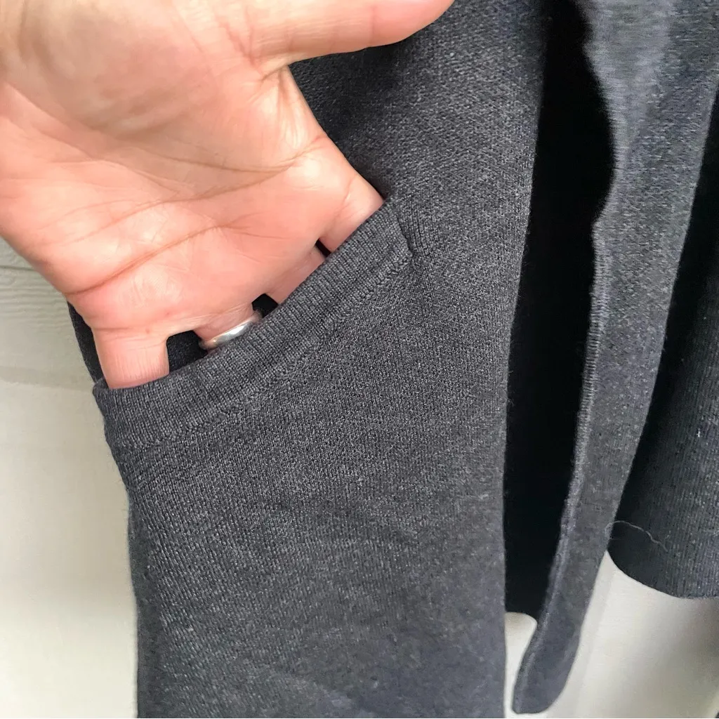 Lululemon Womens Shawl Poncho Gray Grey Open Front One Size - Image 9