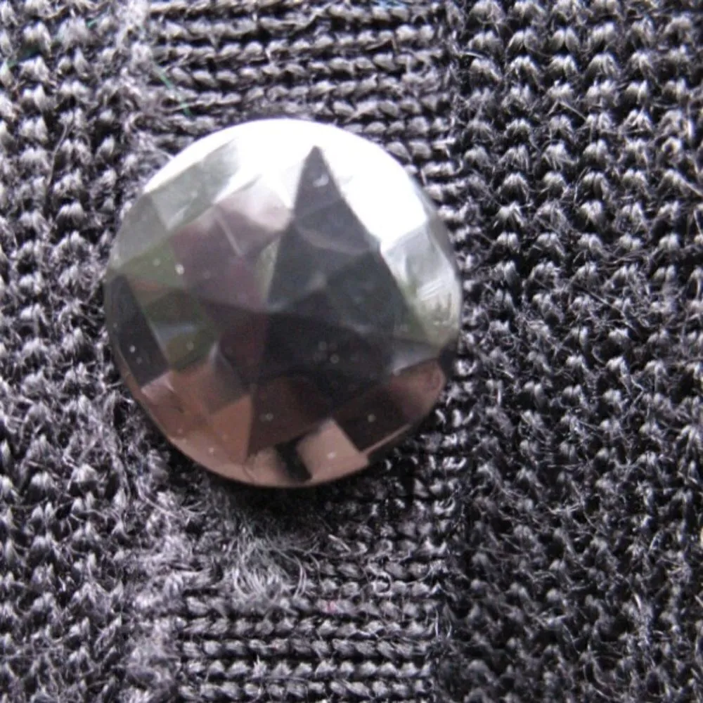 Vintage Black Sequin Cardigan Sweater Black Size M - Image 5