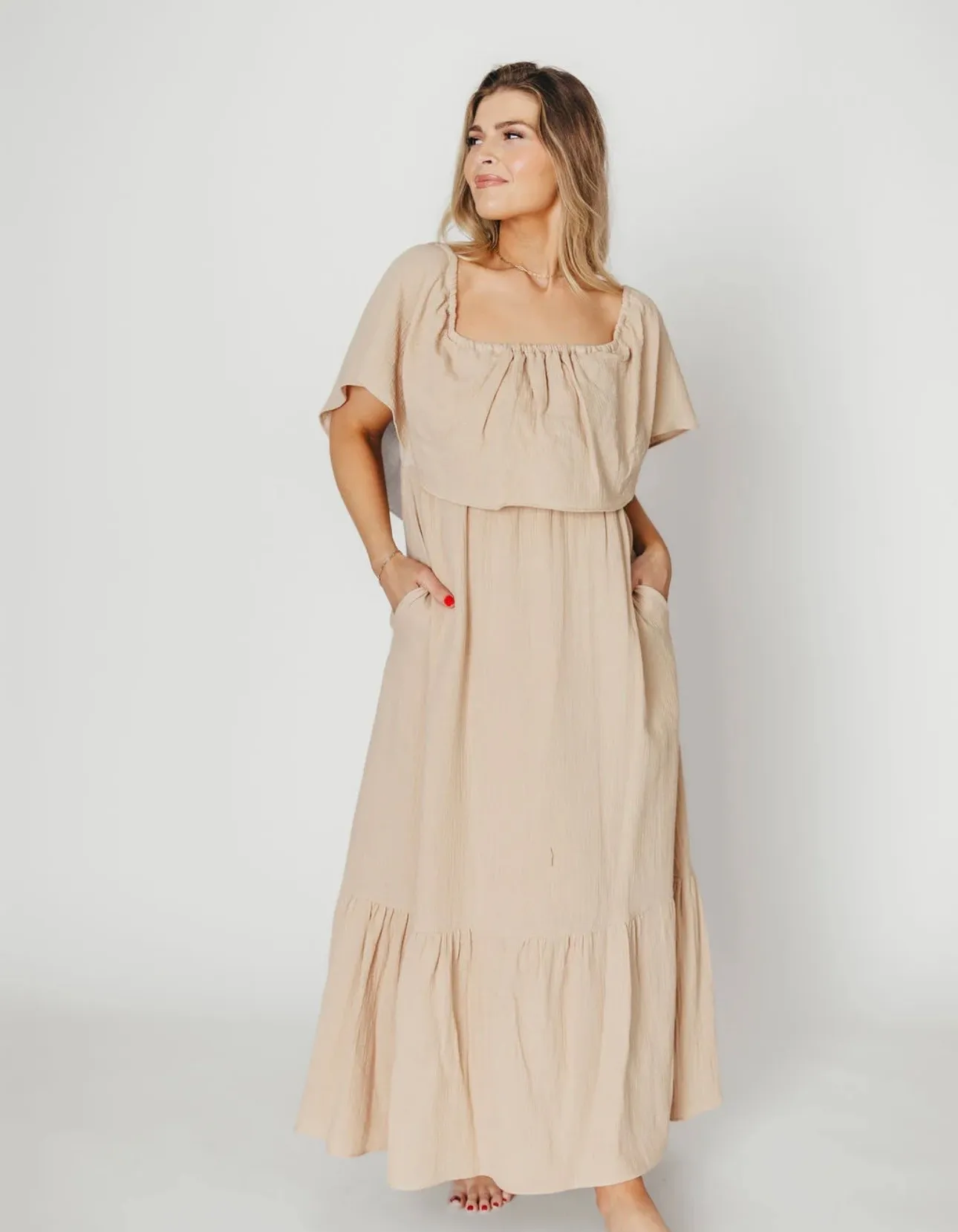 Worth collective Josie dress Tan Size L - Image 7