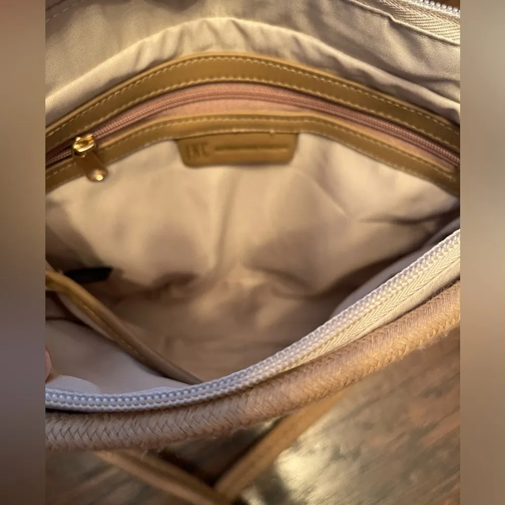 💙NWT INC International Concepts Kasie Rope Crossbody Bag Beige Tan - Image 2