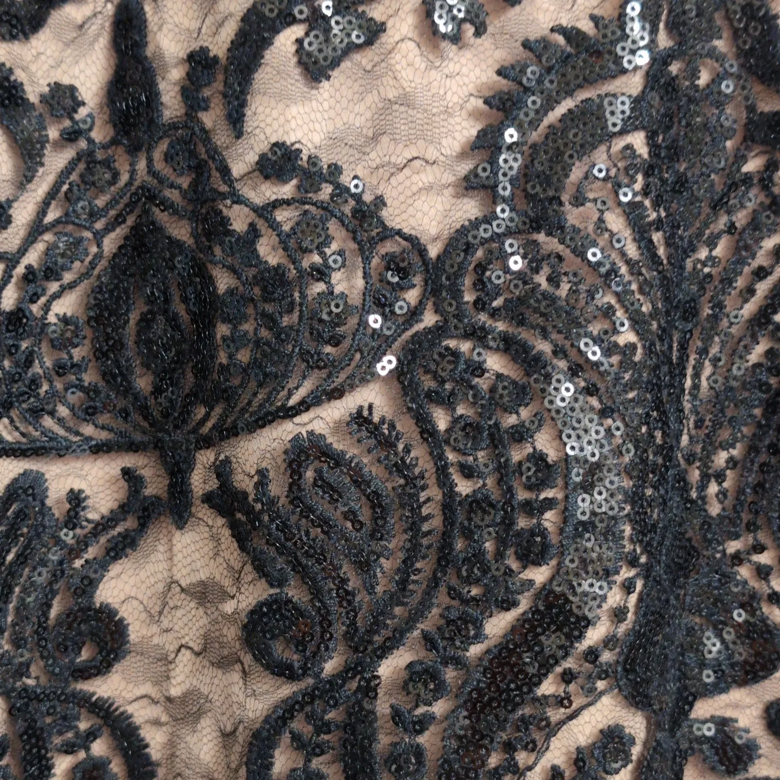 Free People Night Shimmer Mini Dress in Black Size 4 - Image 3