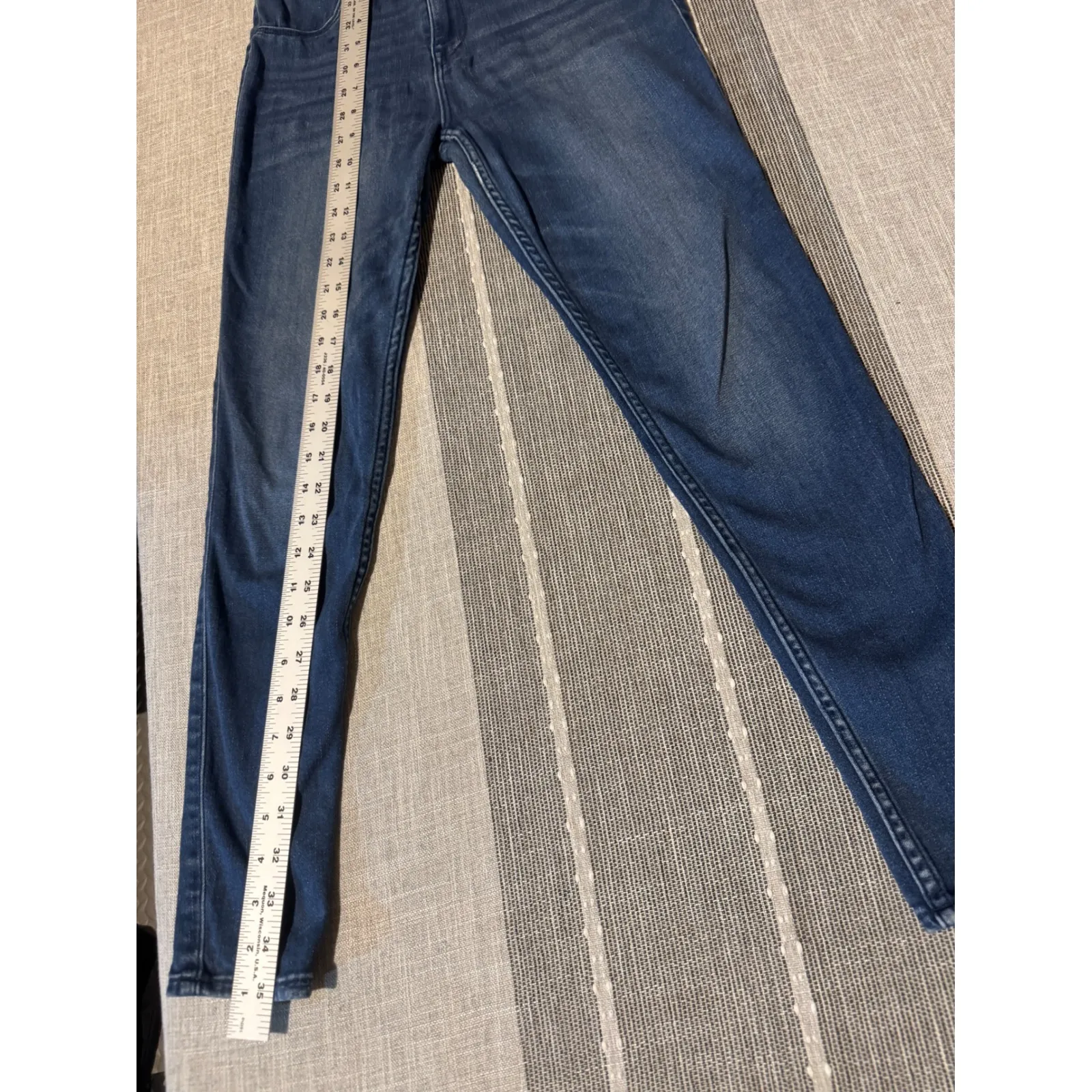 Abercrombie Fitch Simone High Rise Jean Legging Dark Wash Size 28S - Image 2