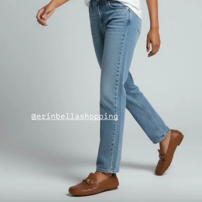 RALPH LAUREN COLLECTION DASITA Tan Leather Driver Loafer Moccasin Shoes Size 5.5 - Image 2