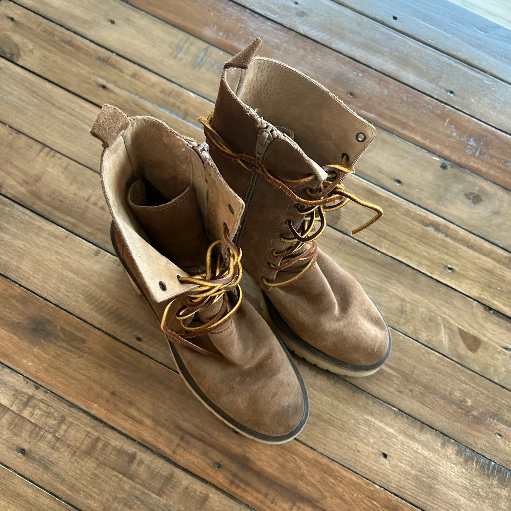 Free People Dylan Lace Up Brown Boots 8.5 - Image 7