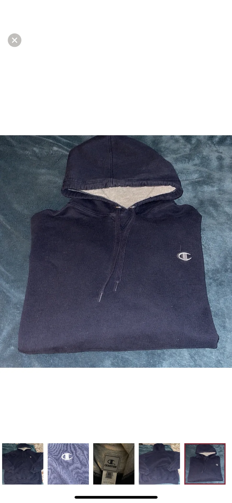 Navy Blue  Hoodie - Image 6