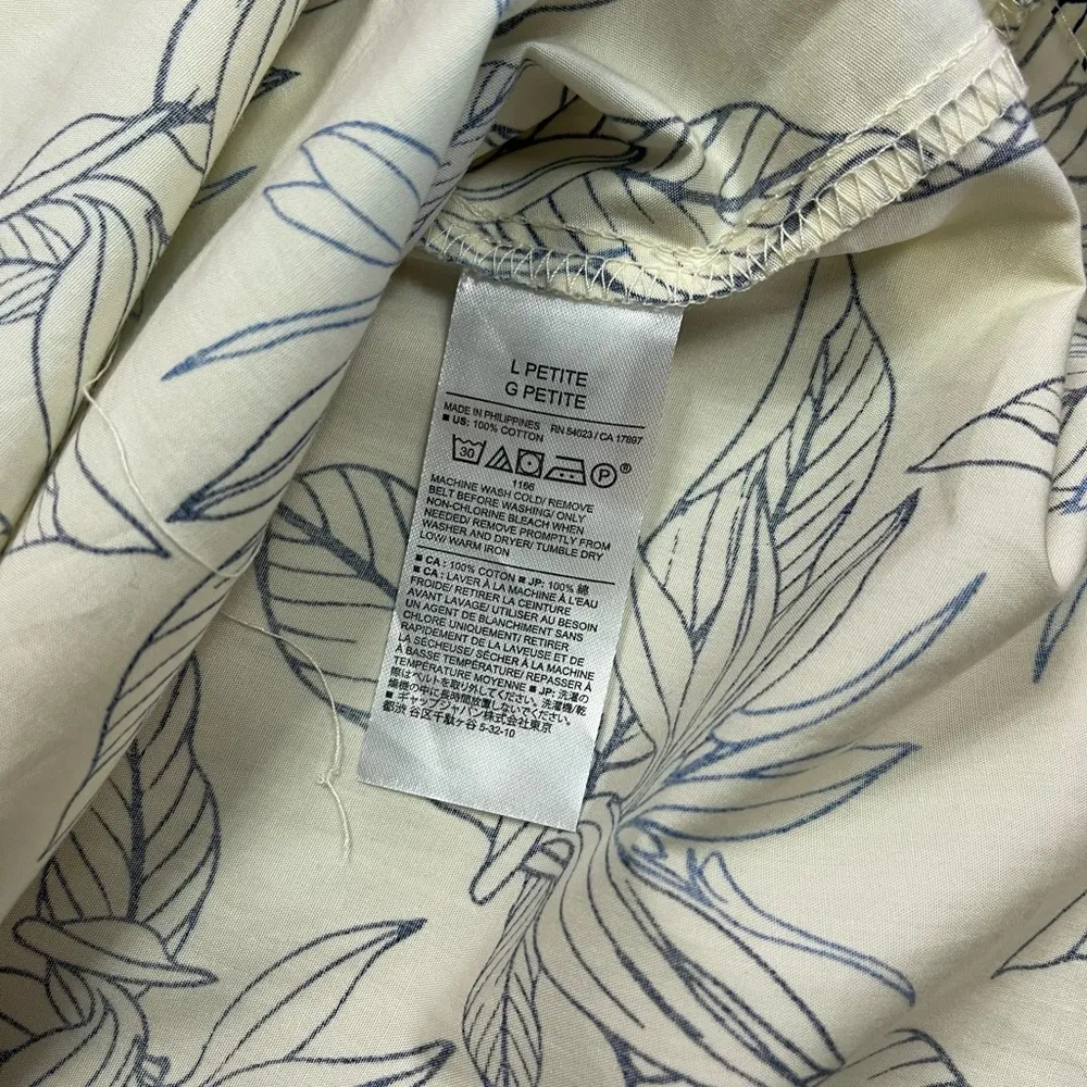 Banana Republic One Shoulder Tropical Floral Ruffle Dress With Belt ~ Size PL💚🍄 - Image 5